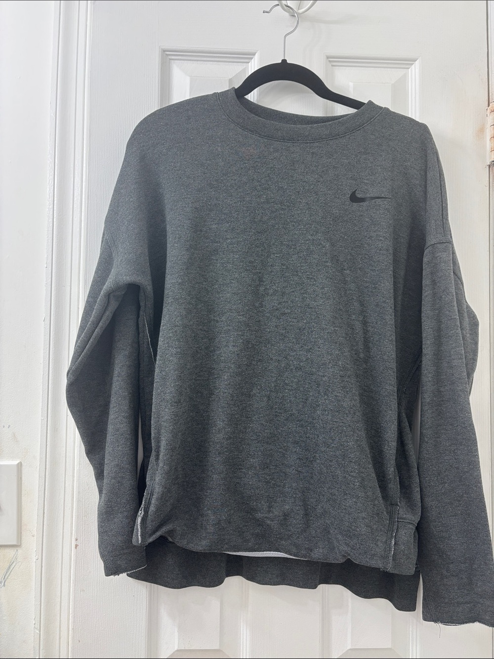 Nike Women's Charcoal Gray Crewneck Sweatshirt